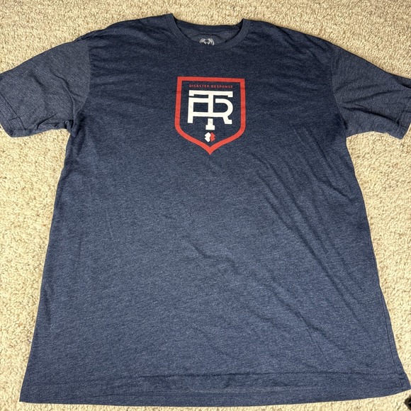 UNIQUE Kuiu Disaster Response Team Rubicon Men's Heather Blue T-shirt XXL - Picture 2 of 4